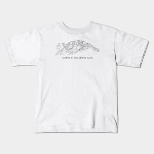 Aspen Snowmass, Colorado Ski Resort Kids T-Shirt